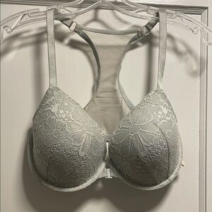 Victoria's Secret Lace Racerback Push-Up Bra - Light mint green